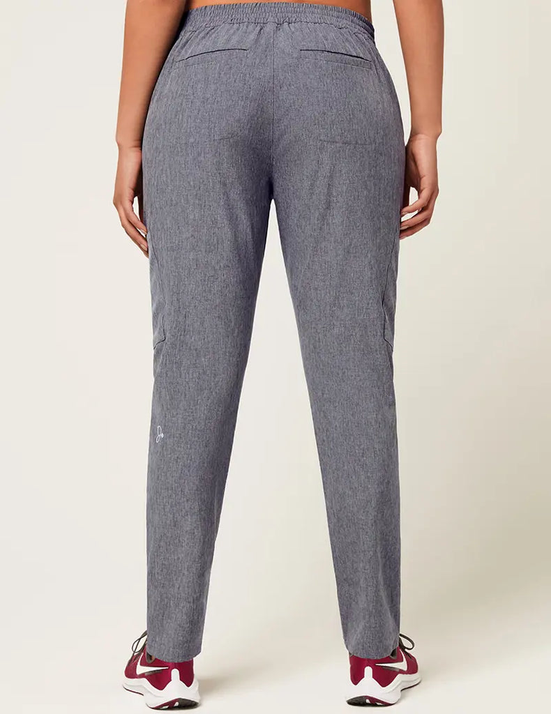 Jaanuu Scrubs Women's Stat Skinny Cargo Pant Heathered Grey | scrub-supply.com