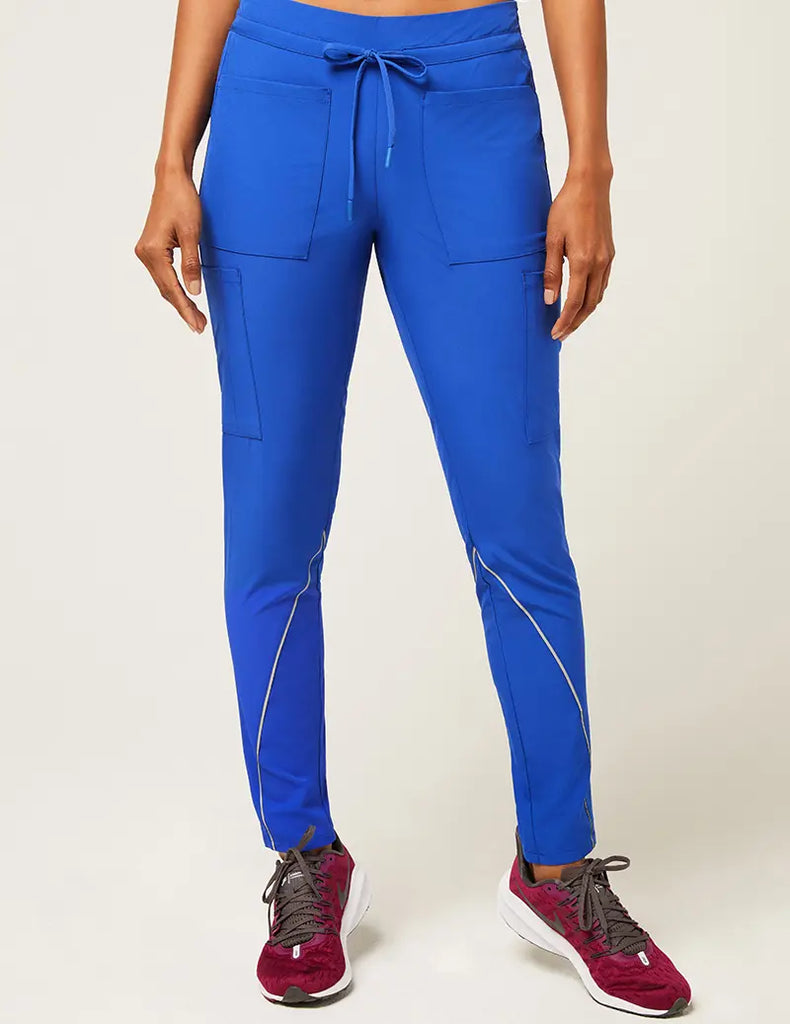 Jaanuu Scrubs Women's Charge Cargo Drawcord Pant Royal Blue | scrub-supply.com