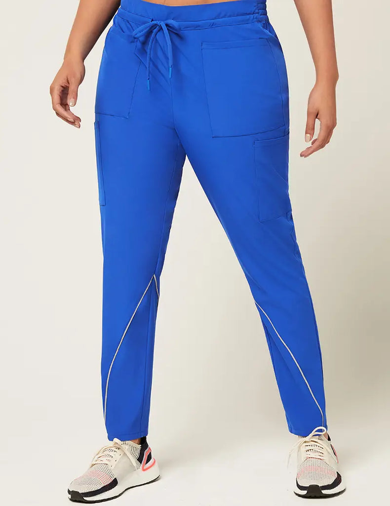 Jaanuu Scrubs Women's Charge Cargo Drawcord Pant Royal Blue | scrub-supply.com