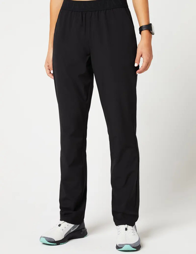 Jaanuu Scrubs Women's Sprint Straight Leg Pant Black | scrub-supply.com