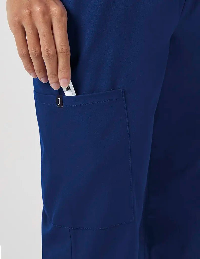 Jaanuu Scrubs Women's Straight Leg 4 Pocket Pant Estate Navy Blue | scrub-supply.com