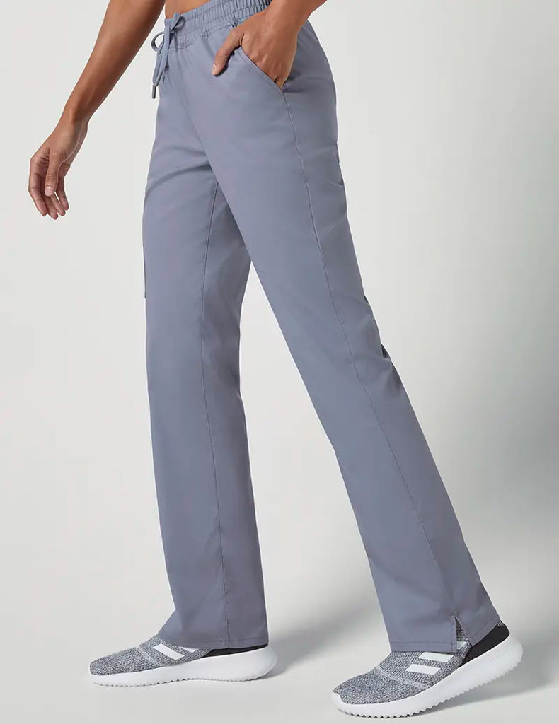 Jaanuu Scrubs Women's Straight Leg 4 Pocket Pant Graphite | scrub-supply.com