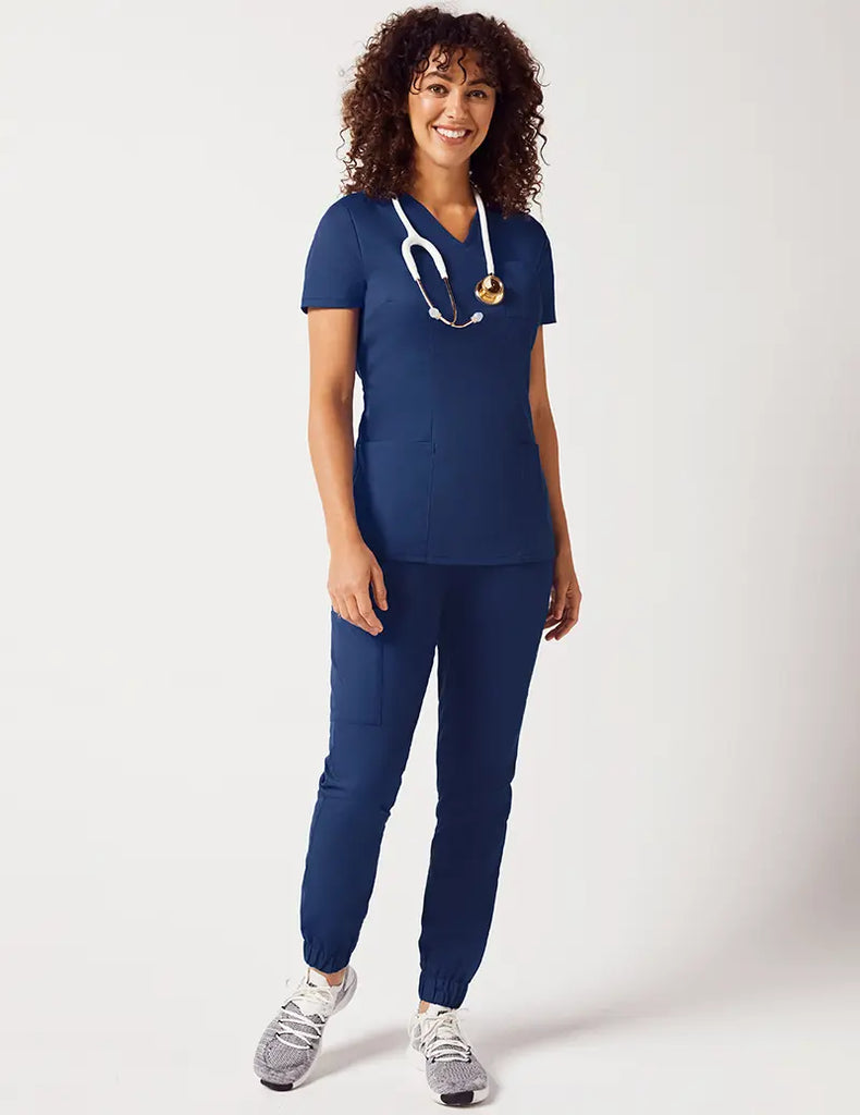 Jaanuu Scrubs Women's Classics Jogger Estate Navy Blue | scrub-supply.com