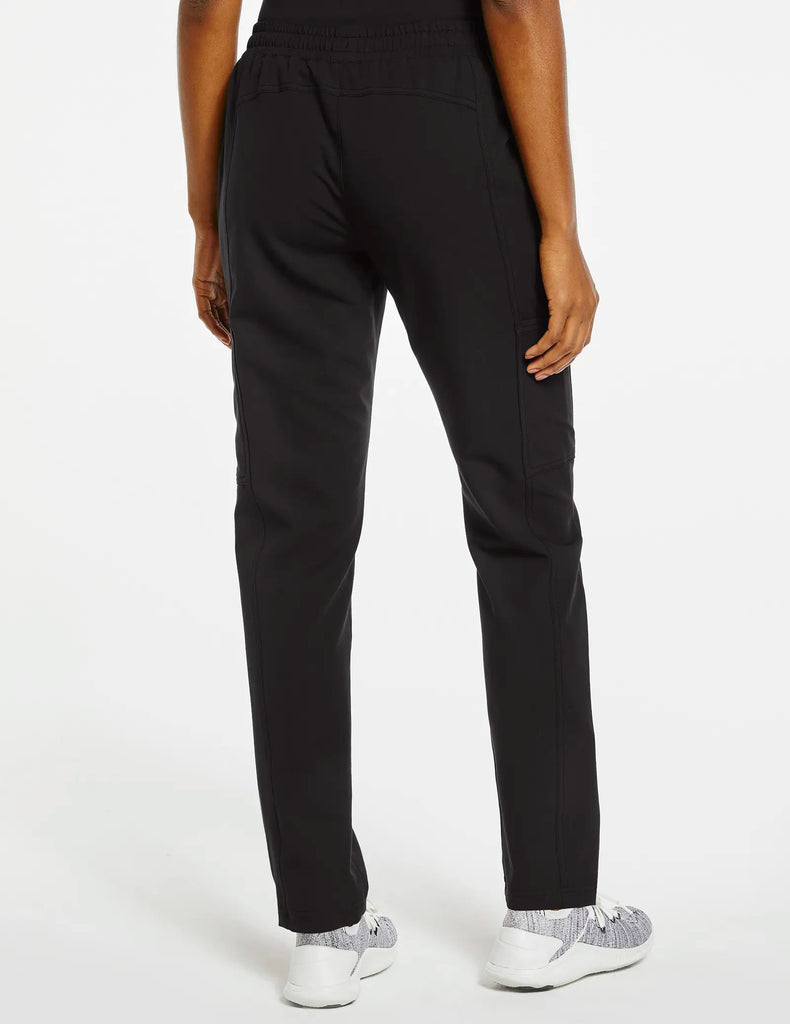 Jaanuu Scrubs Women's 8-Pocket Cargo Scrub Pant Black | scrub-supply.com