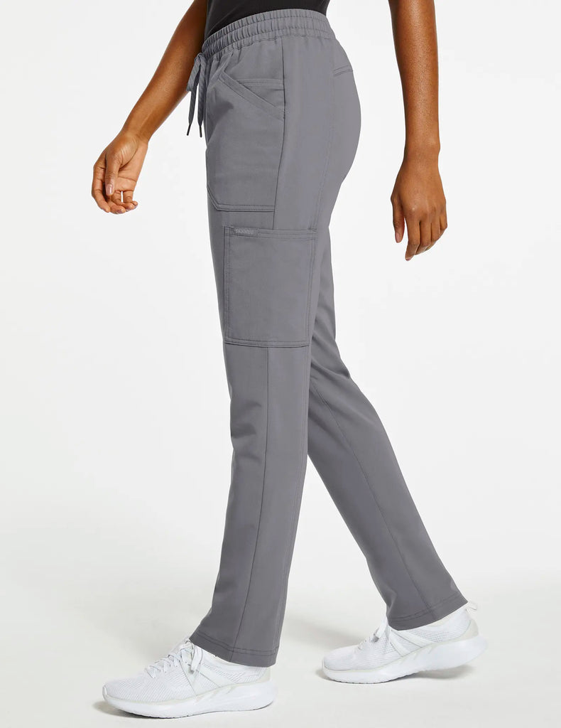 Jaanuu Scrubs Women's 8-Pocket Cargo Scrub Pant Gray | scrub-supply.com