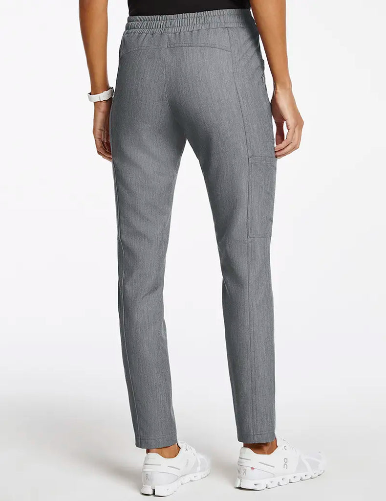 Jaanuu Scrubs Women's 8-Pocket Cargo Scrub Pant Heather Gray | scrub-supply.com