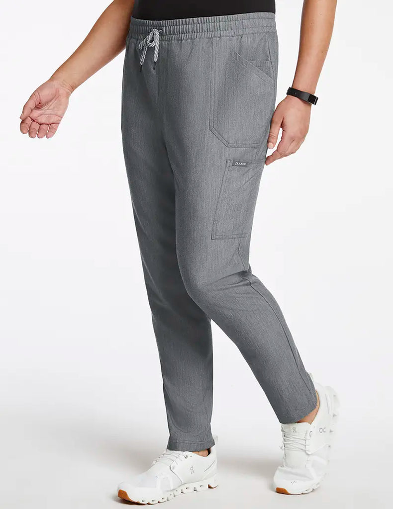 Jaanuu Scrubs Women's 8-Pocket Cargo Scrub Pant Heather Gray | scrub-supply.com