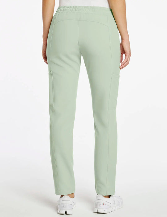 Jaanuu Scrubs Women's 8-Pocket Cargo Scrub Pant Pistachio | scrub-supply.com