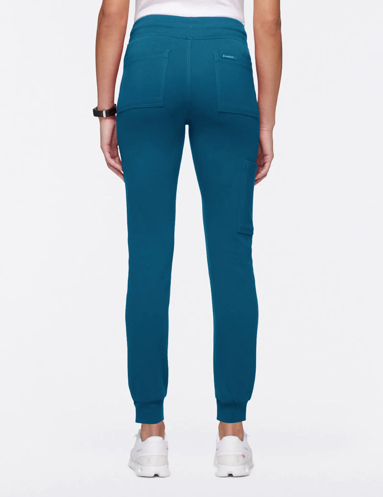 Jaanuu Scrubs Women's 10-Pocket Scrub Jogger Caribbean Blue | scrub-supply.com