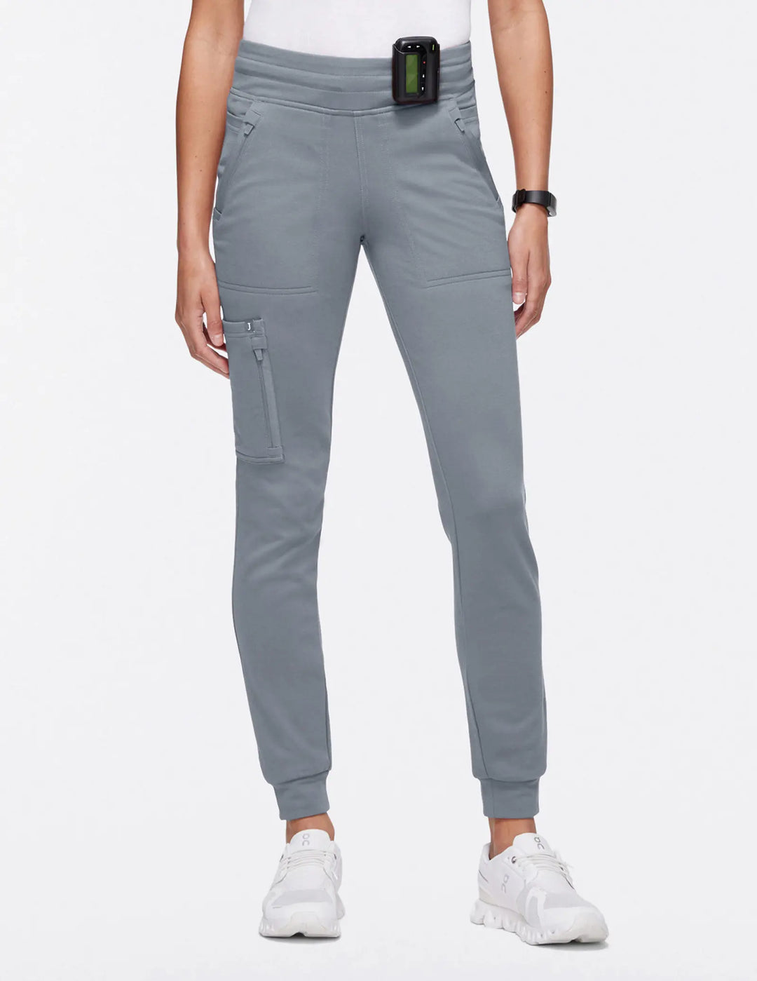 Jaanuu Scrubs Women's 10-Pocket Scrub Jogger Gray | scrub-supply.com