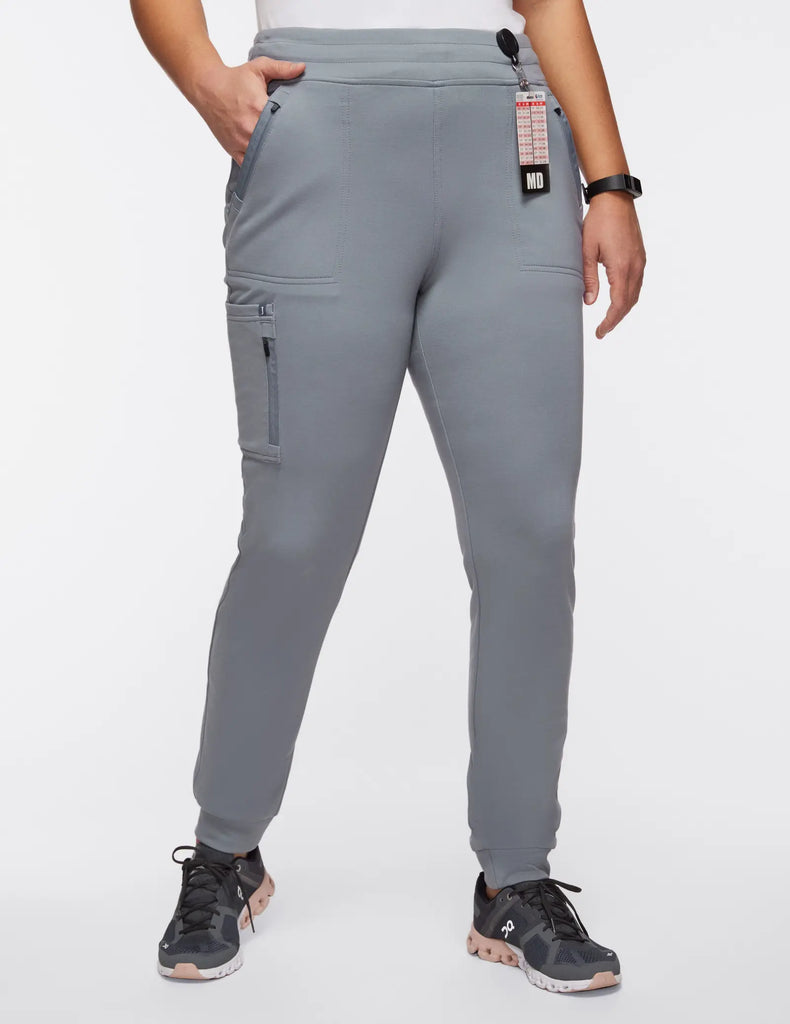 Jaanuu Scrubs Women's 10-Pocket Scrub Jogger Gray | scrub-supply.com