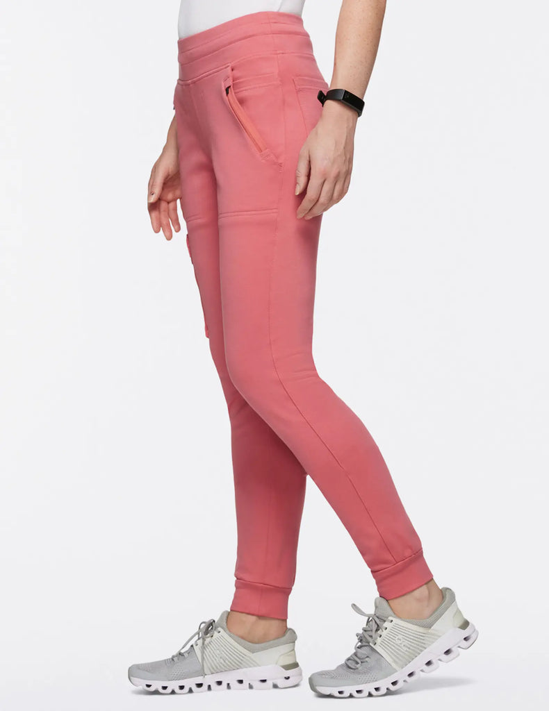 Jaanuu Scrubs Women's 10-Pocket Scrub Jogger Dusty Rose | scrub-supply.com