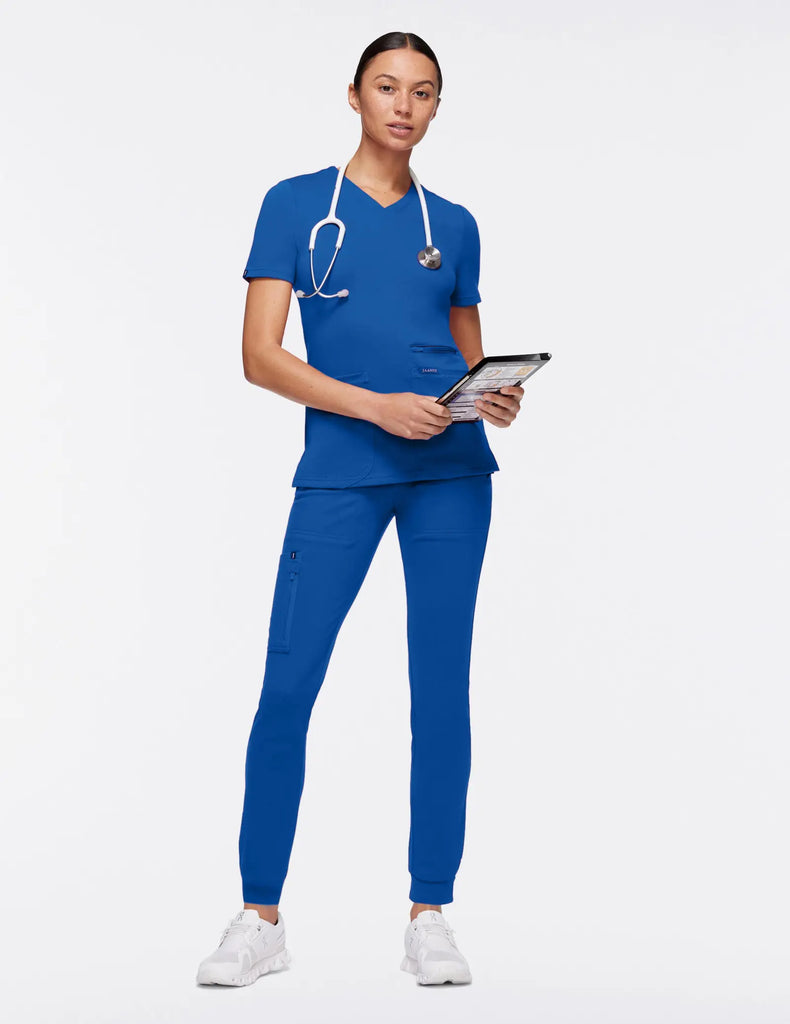 Jaanuu Scrubs Women's 10-Pocket Scrub Jogger Royal Blue | scrub-supply.com