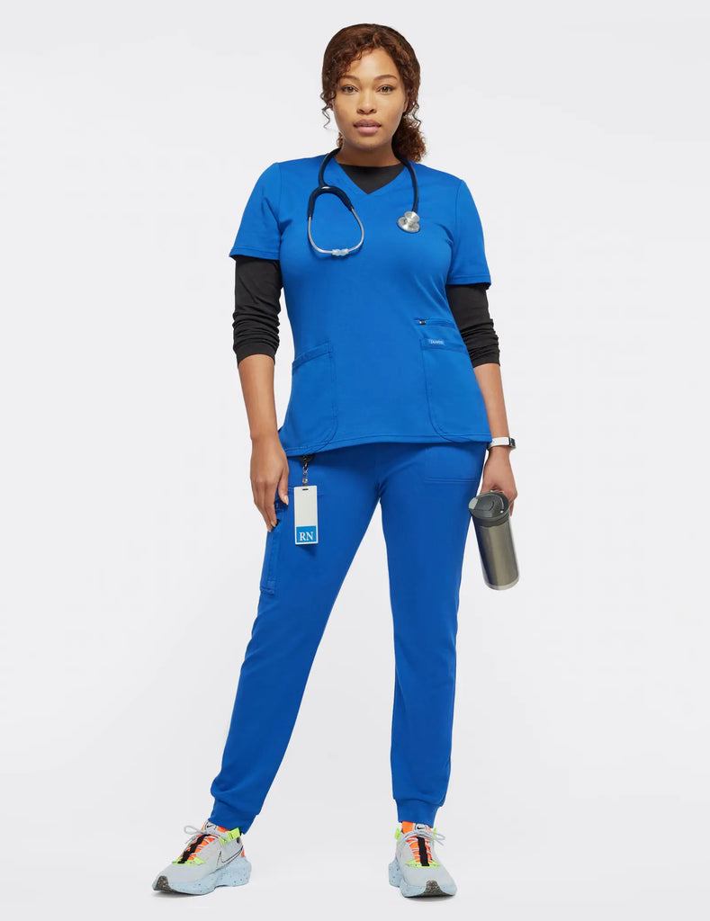 Jaanuu Scrubs Women's 10-Pocket Scrub Jogger Royal Blue | scrub-supply.com