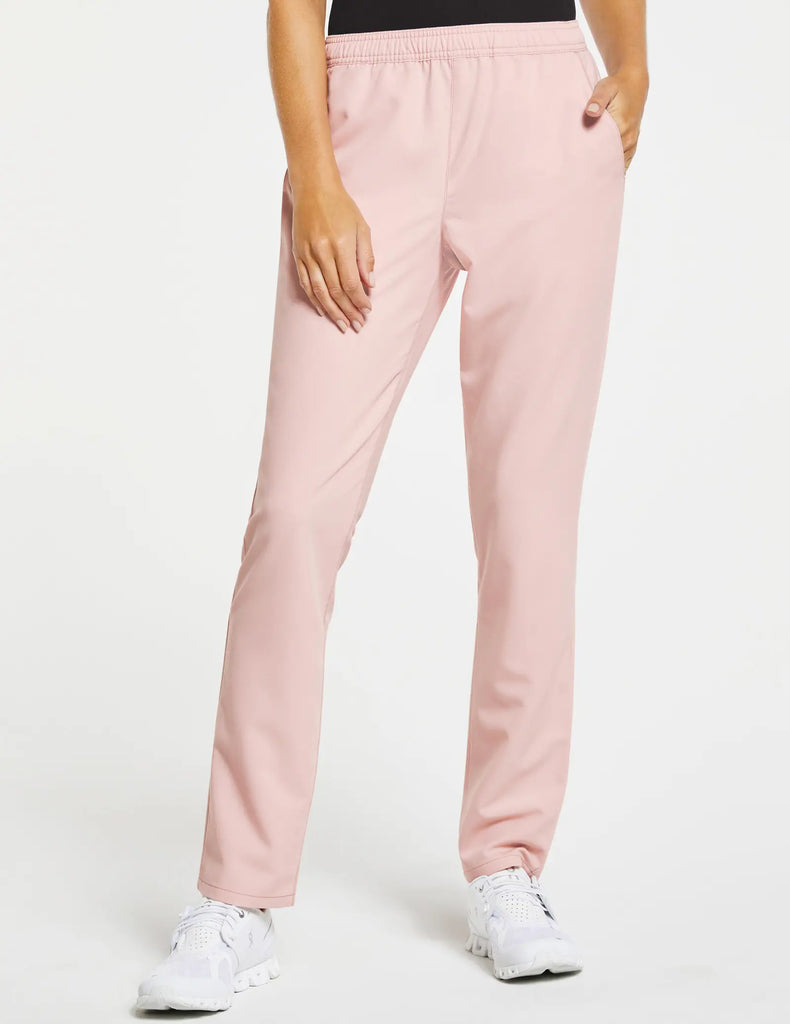 Jaanuu Scrubs Women's Slim Straight Leg Pant Blushing Pink | scrub-supply.com