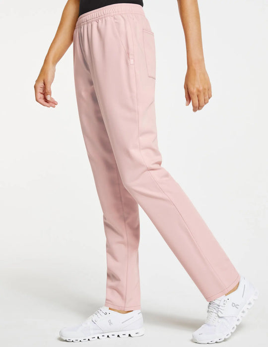 Jaanuu Scrubs Women's Slim Straight Leg Pant Blushing Pink | scrub-supply.com