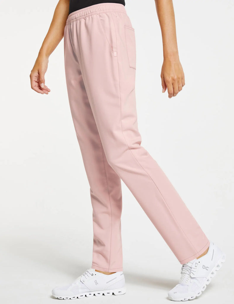 Jaanuu Scrubs Women's Slim Straight Leg Pant Blushing Pink | scrub-supply.com