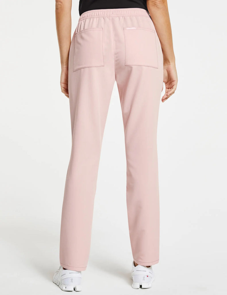 Jaanuu Scrubs Women's Slim Straight Leg Pant Blushing Pink | scrub-supply.com