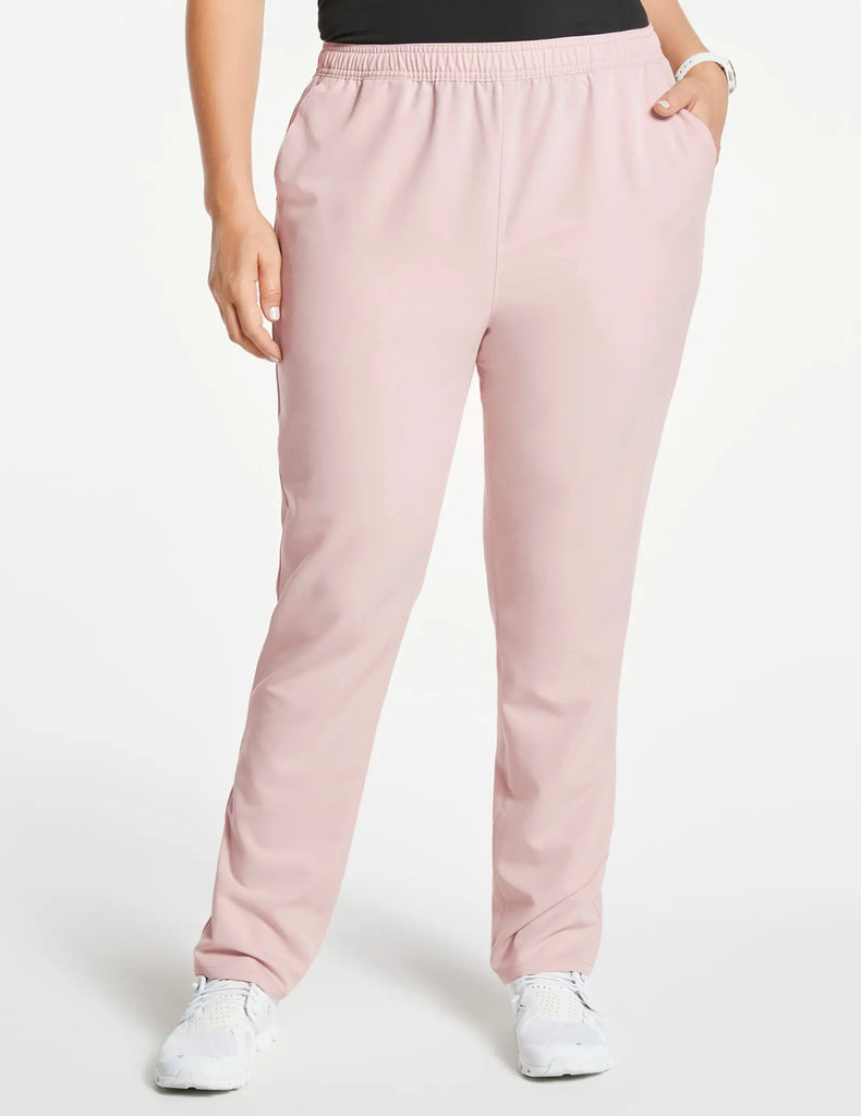 Jaanuu Scrubs Women's Slim Straight Leg Pant Blushing Pink | scrub-supply.com