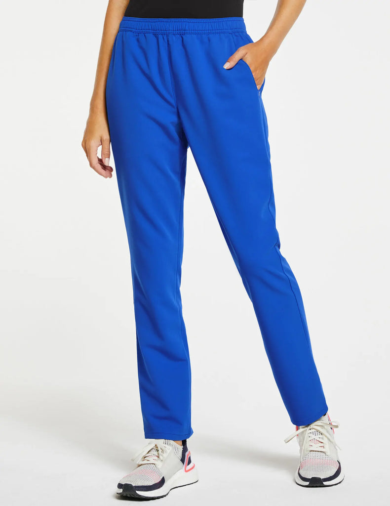 Jaanuu Scrubs Women's Slim Straight Leg Pant Royal Blue | scrub-supply.com