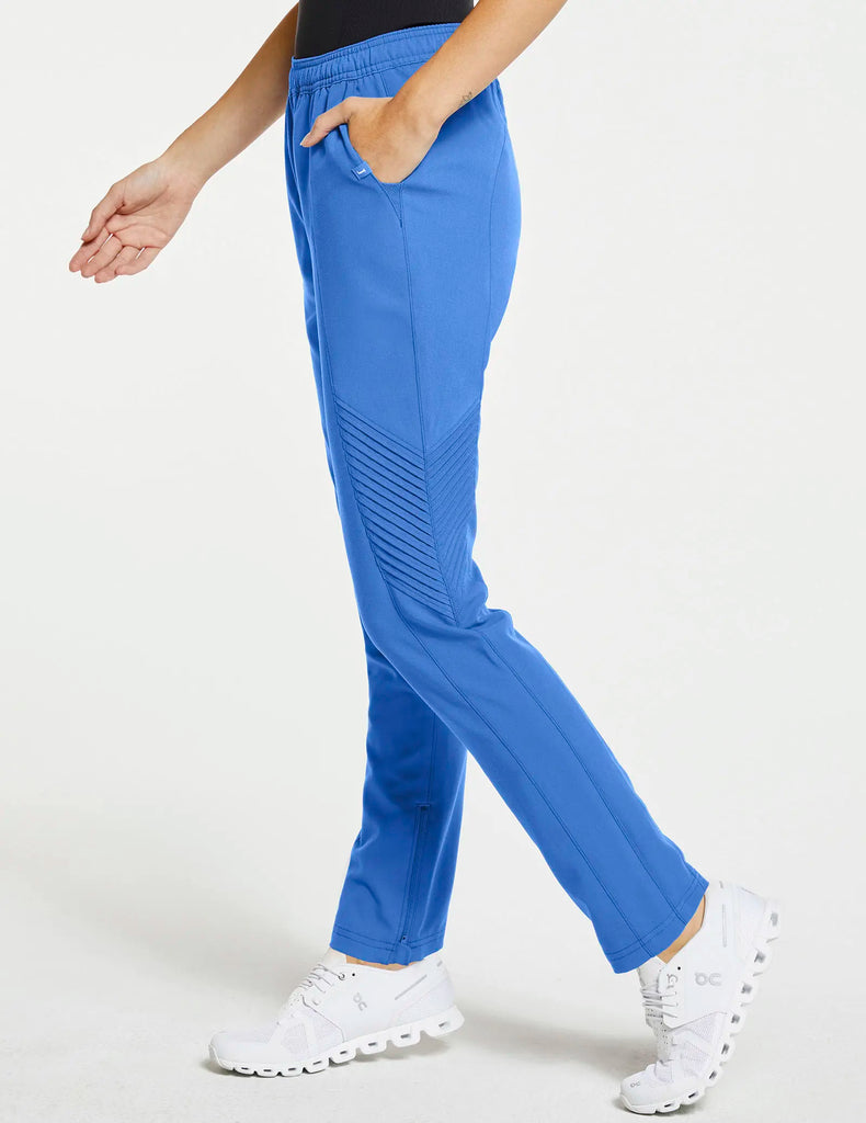 Jaanuu Scrubs Women's Moto Scrub Pant Ceil Blue | scrub-supply.com