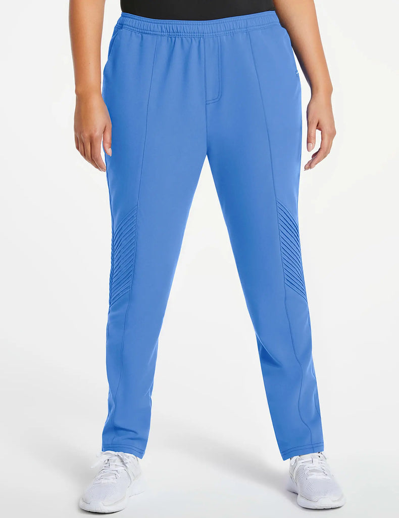 Jaanuu Scrubs Women's Moto Scrub Pant Ceil Blue | scrub-supply.com