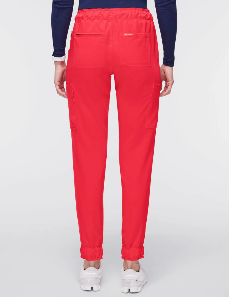 Jaanuu Scrubs Women's Mesh-Enhanced Scrub Jogger Coral | scrub-supply.com