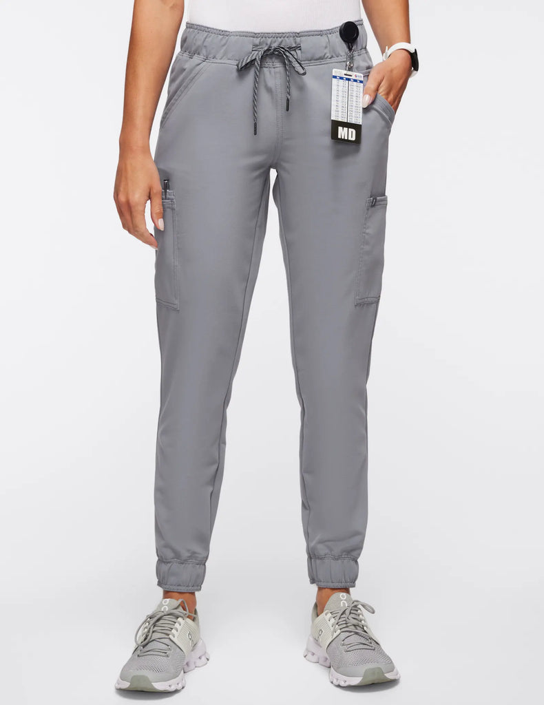 Jaanuu Scrubs Women's Mesh-Enhanced Scrub Jogger Gray | scrub-supply.com