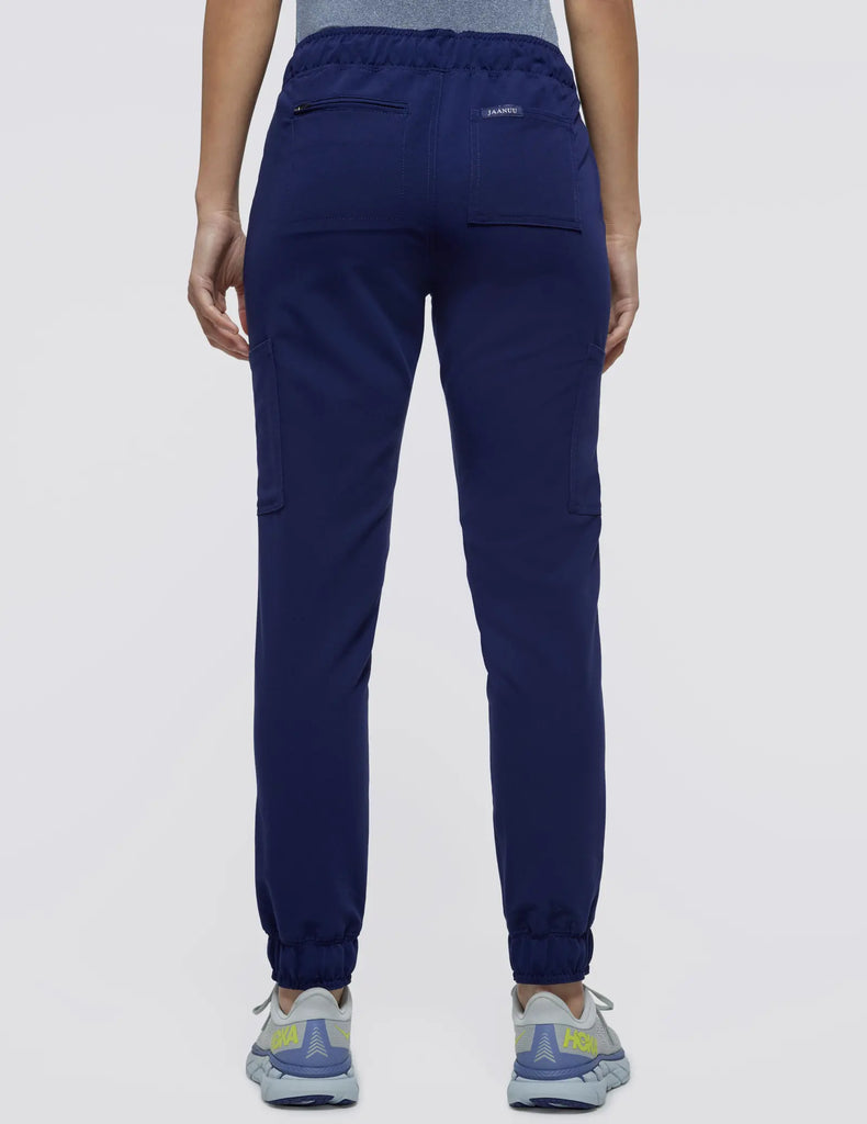 Jaanuu Scrubs Women's Mesh-Enhanced Scrub Jogger Navy | scrub-supply.com