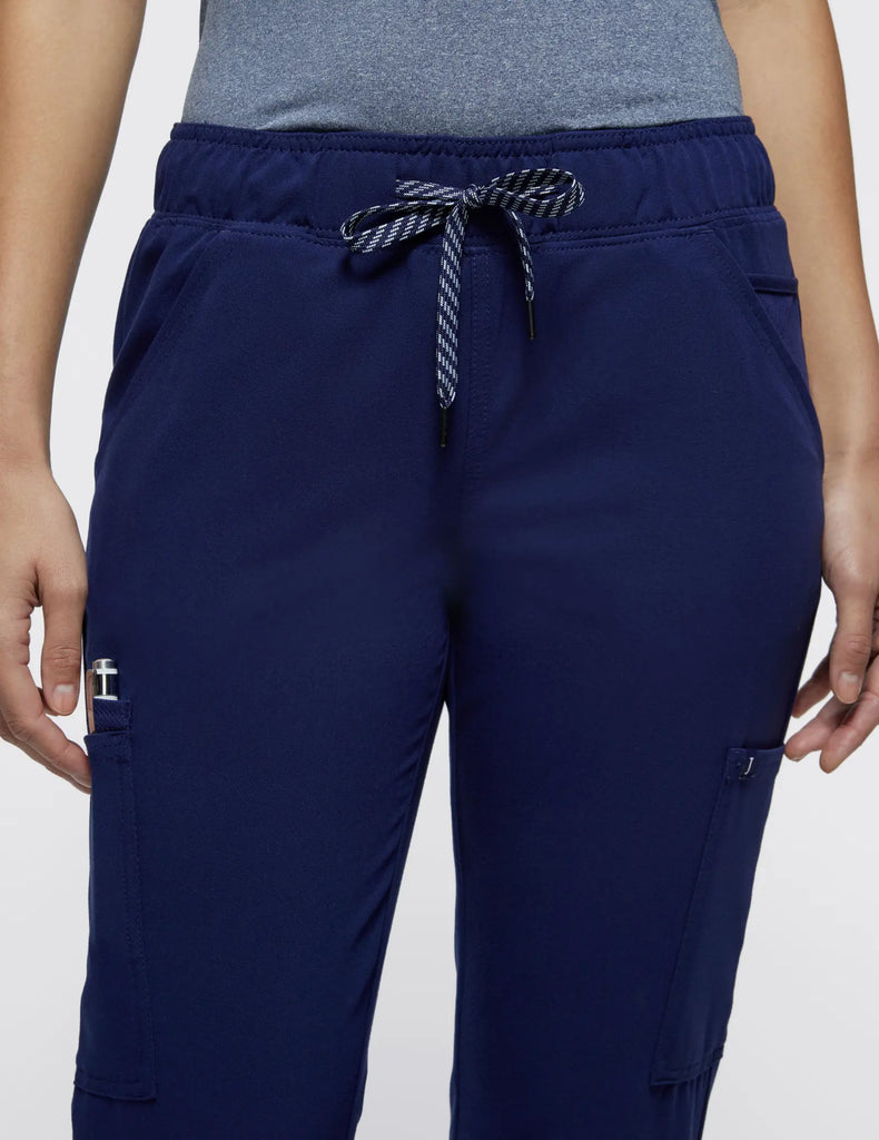 Jaanuu Scrubs Women's Mesh-Enhanced Scrub Jogger Navy | scrub-supply.com