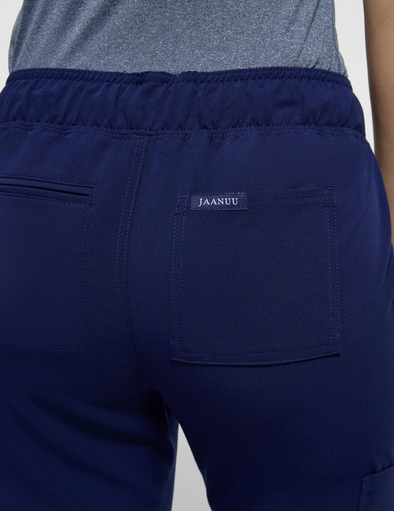 Jaanuu Scrubs Women's Mesh-Enhanced Scrub Jogger Navy | scrub-supply.com