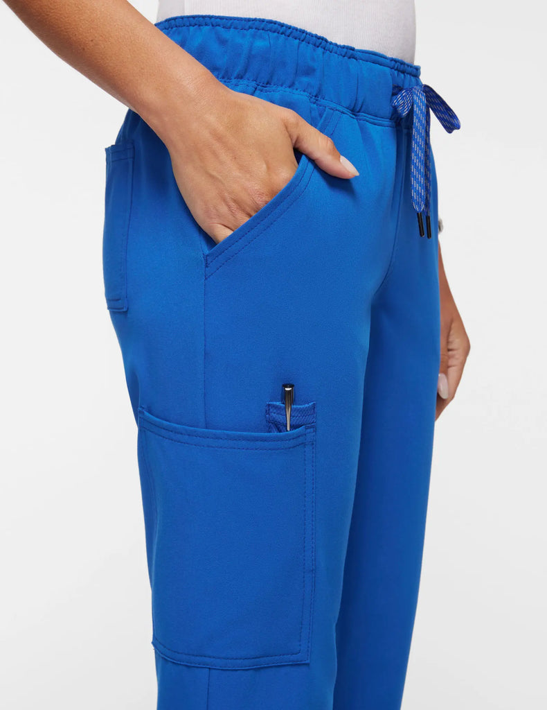 Jaanuu Scrubs Women's Mesh-Enhanced Scrub Jogger Royal Blue | scrub-supply.com