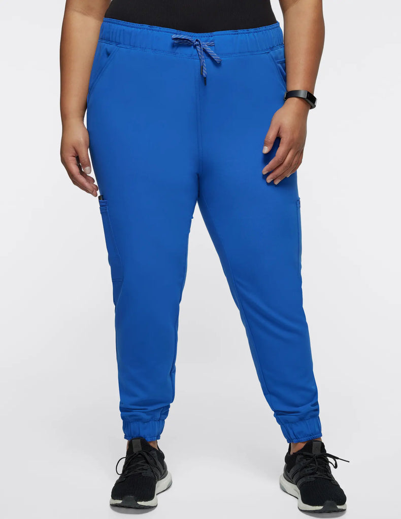 Jaanuu Scrubs Women's Mesh-Enhanced Scrub Jogger Royal Blue | scrub-supply.com