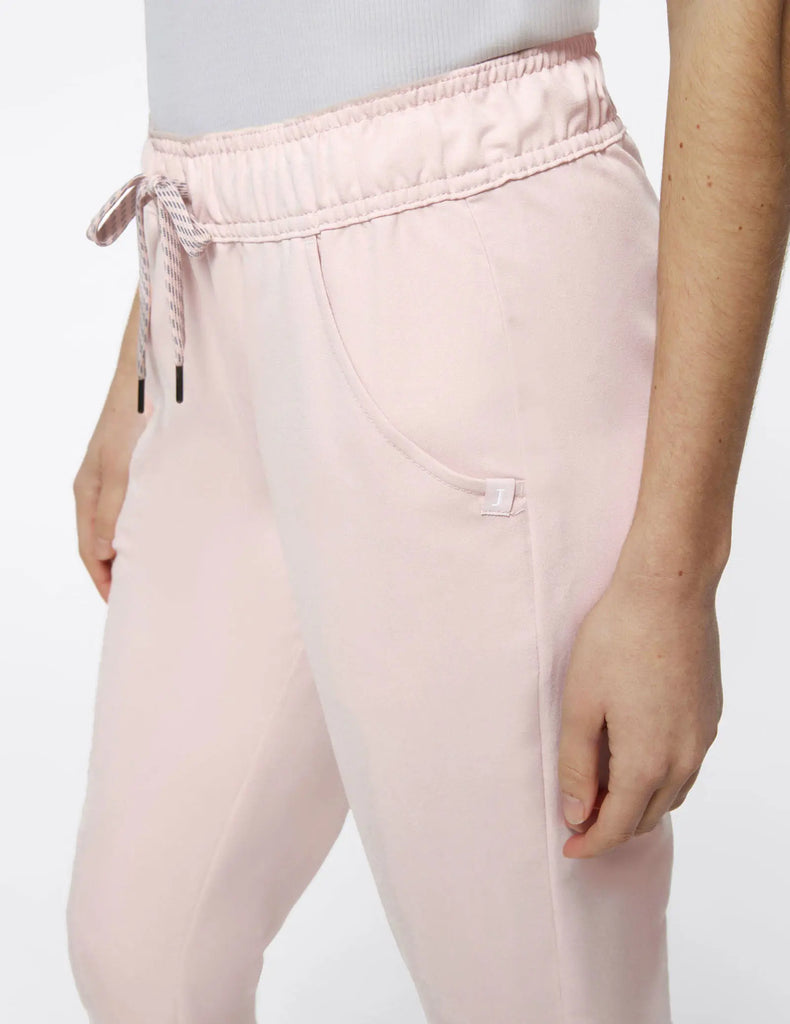 Jaanuu Scrubs Women's 5-Pocket Skinny Scrub Jogger Blushing Pink | scrub-supply.com