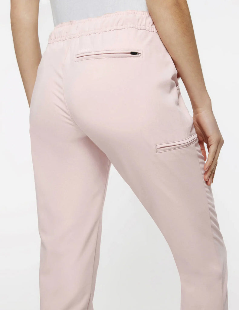 Jaanuu Scrubs Women's 5-Pocket Skinny Scrub Jogger Blushing Pink | scrub-supply.com