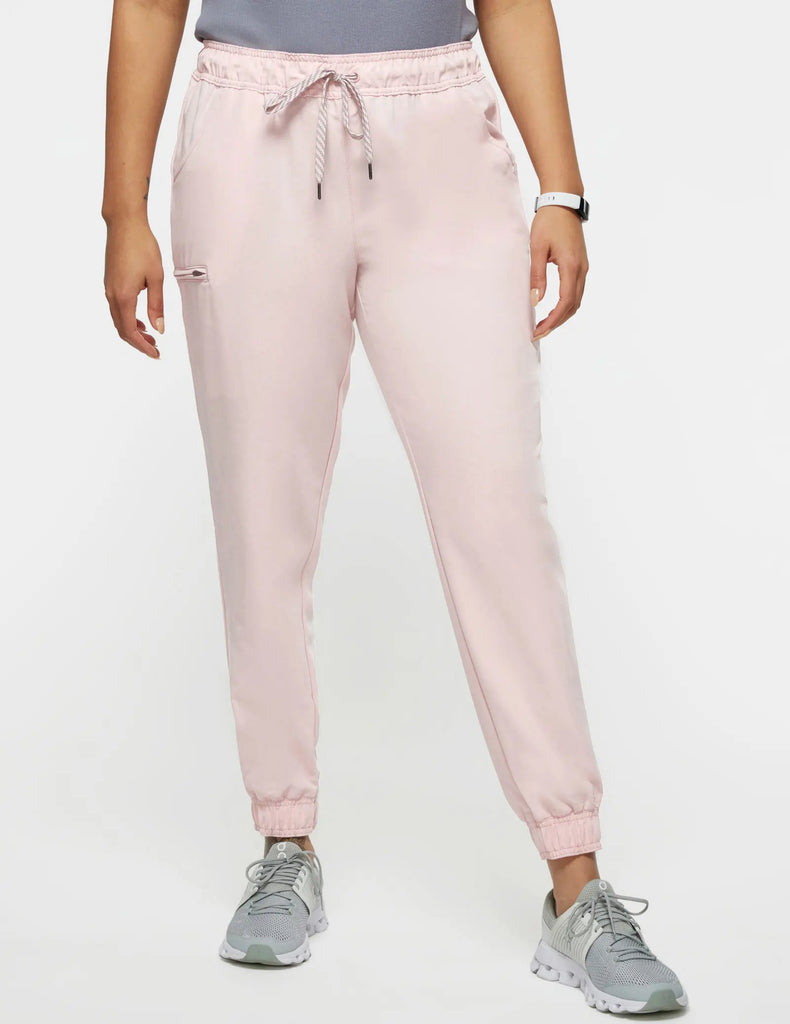 Jaanuu Scrubs Women's 5-Pocket Skinny Scrub Jogger Blushing Pink | scrub-supply.com