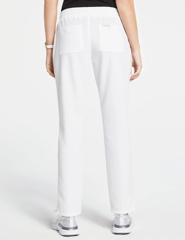 Jaanuu Scrubs Women's Classic Scrub Pant White | scrub-supply.com