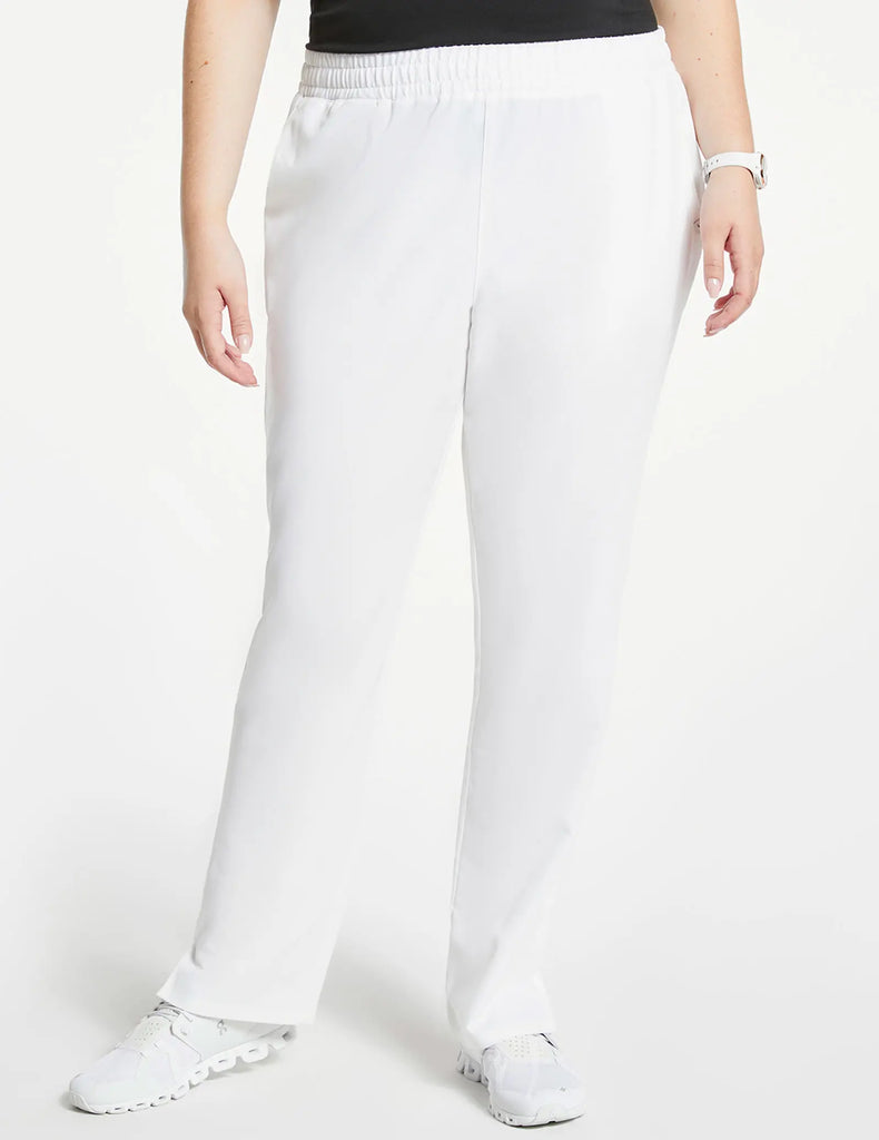 Jaanuu Scrubs Women's Classic Scrub Pant White | scrub-supply.com