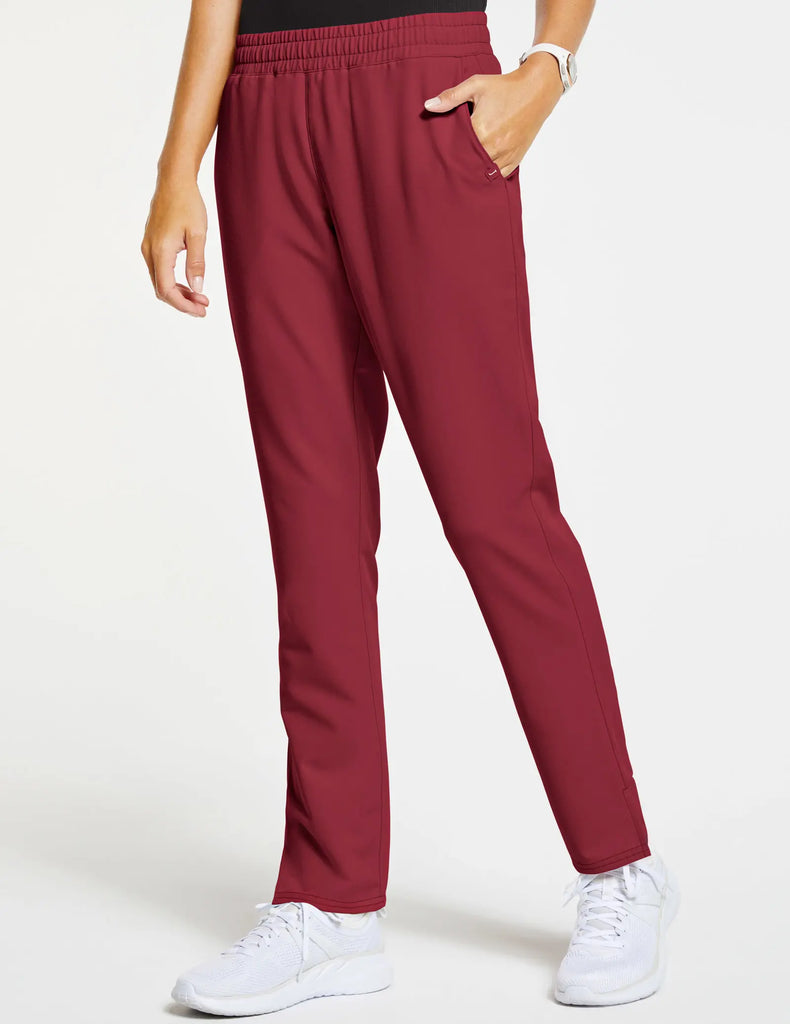 Jaanuu Scrubs Women's Classic Scrub Pant Wine | scrub-supply.com