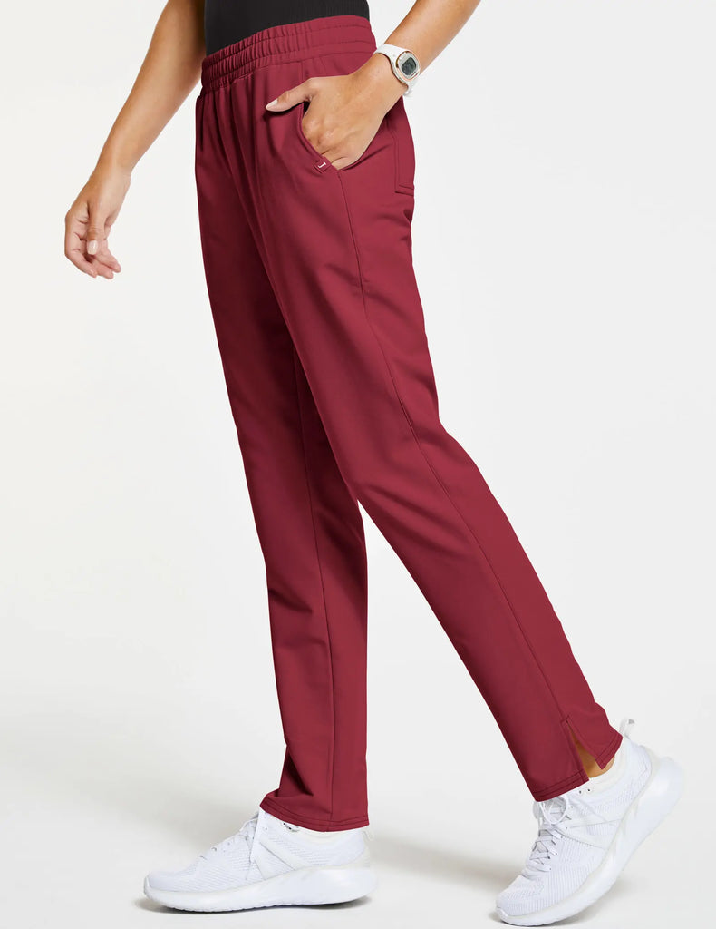 Jaanuu Scrubs Women's Classic Scrub Pant Wine | scrub-supply.com