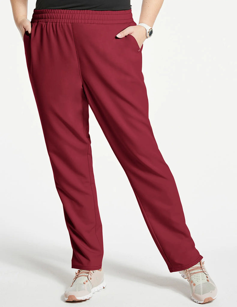 Jaanuu Scrubs Women's Classic Scrub Pant Wine | scrub-supply.com