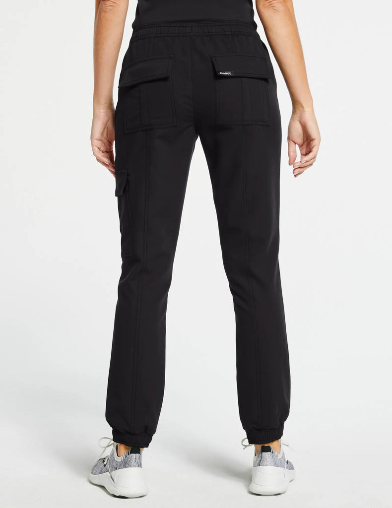 Jaanuu Scrubs Women's Essential Scrub Jogger Black | scrub-supply.com