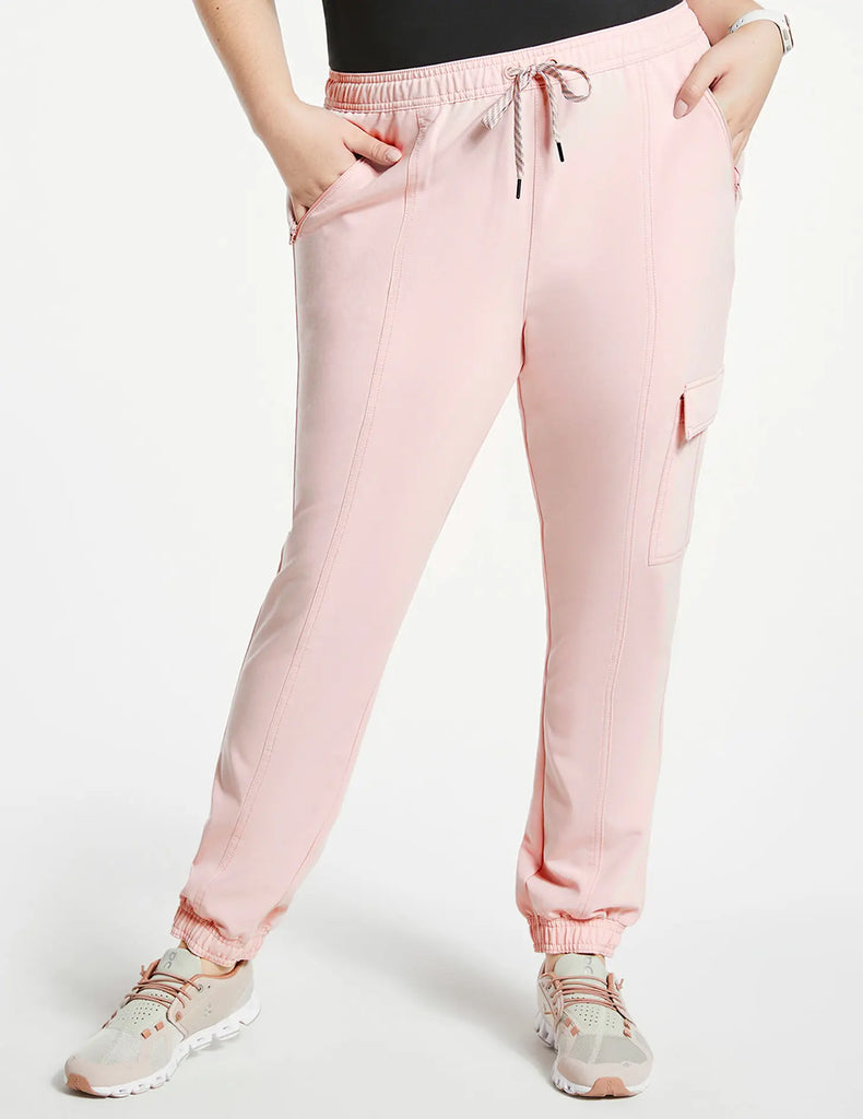 Jaanuu Scrubs Women's Essential Scrub Jogger Blushing Pink | scrub-supply.com