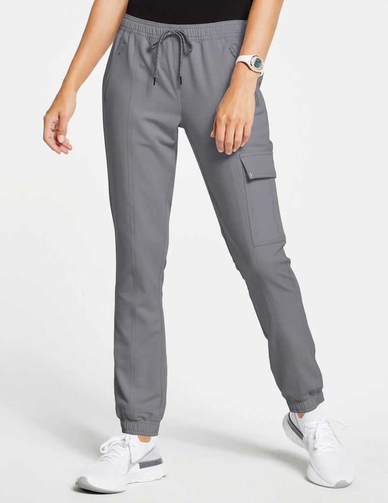 Jaanuu Scrubs Women's Essential Scrub Jogger Gray | scrub-supply.com