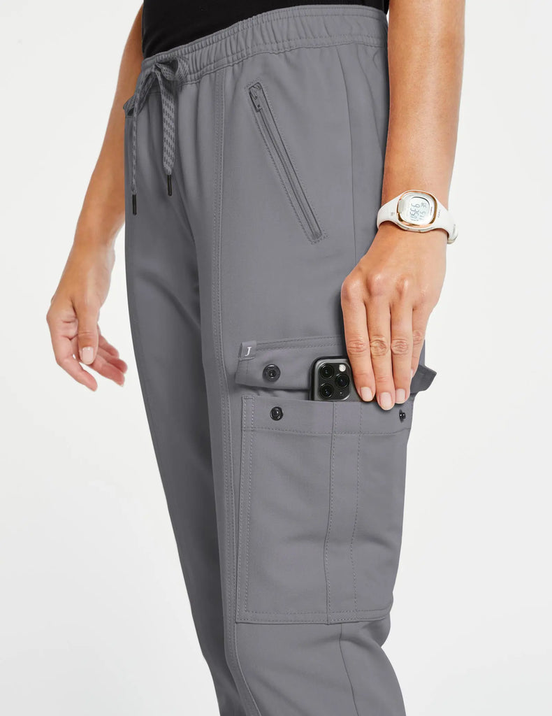 Jaanuu Scrubs Women's Essential Scrub Jogger Gray | scrub-supply.com