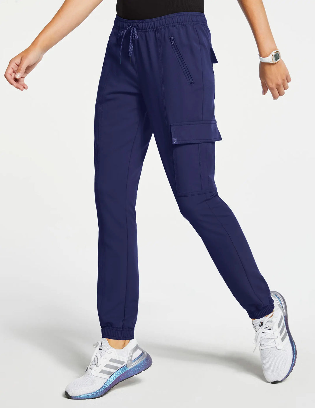 Jaanuu Scrubs Women's Essential Scrub Jogger Navy | scrub-supply.com