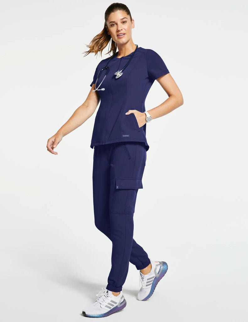 Jaanuu Scrubs Women's Essential Scrub Jogger Navy | scrub-supply.com