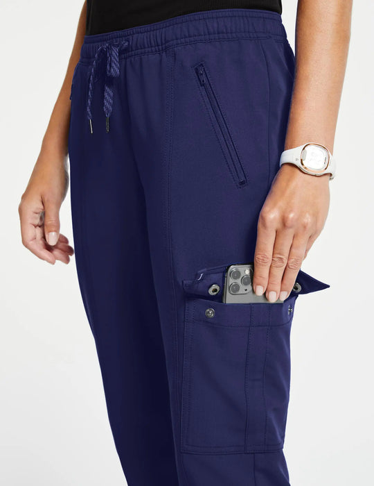 Jaanuu Scrubs Women's Essential Scrub Jogger Navy | scrub-supply.com