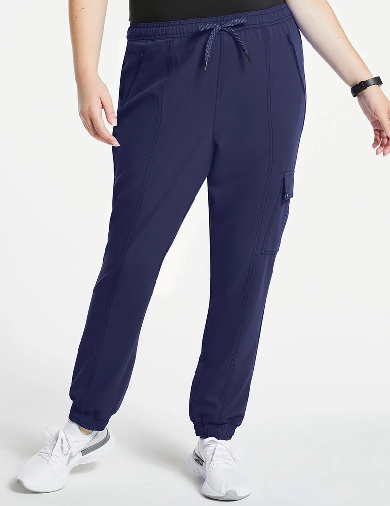 Jaanuu Scrubs Women's Essential Scrub Jogger Navy | scrub-supply.com