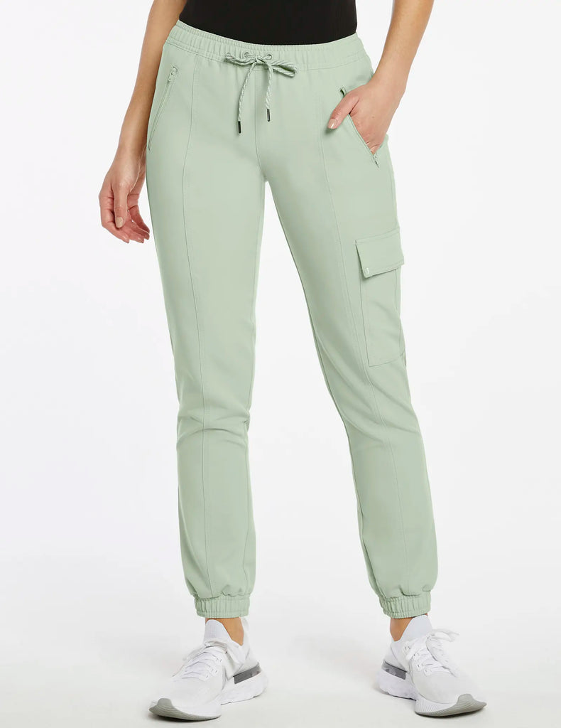 Jaanuu Scrubs Women's Essential Scrub Jogger Sage | scrub-supply.com